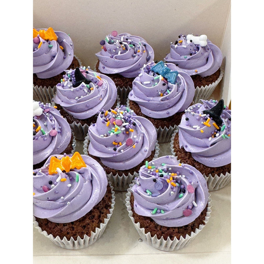 10 CHOCOLAT VANILLE VIOLET HALLOWEEN Mini cupcakes atilierdesgateaux.com 