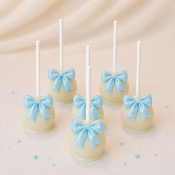 CAKE POP NOEUD BLEU atilierdesgateaux.com 