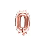 BALLON CHIFFRE 0 ROSE GOLD 35CM L'Atelier des Gâteaux 