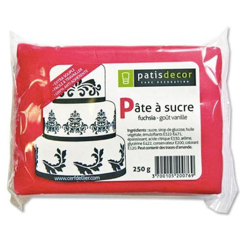 PATE A SUCRE FUSHIA 250G