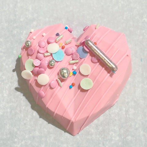 COEUR CHOCOLAT GIANDUJA ROSE