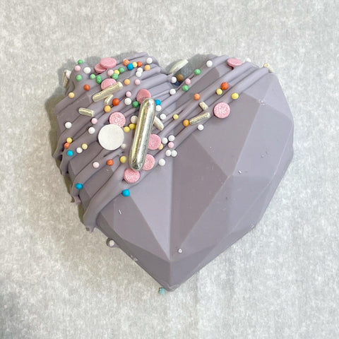 COEUR CHOCOLAT GIANDUJA VIOLET