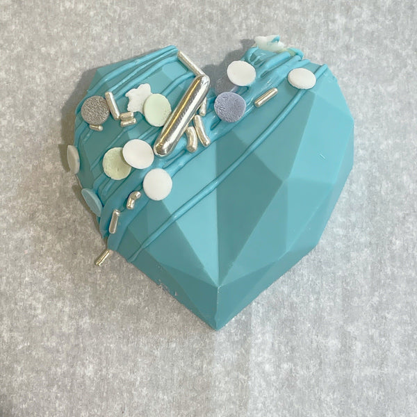COEUR CHOCOLAT GIANDUJA BLEU