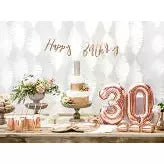BALLON CHIFFRE 0 ROSE GOLD 35CM L'Atelier des Gâteaux 